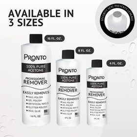 Pronto Acetone Gel Nail Polish Remover packaging details