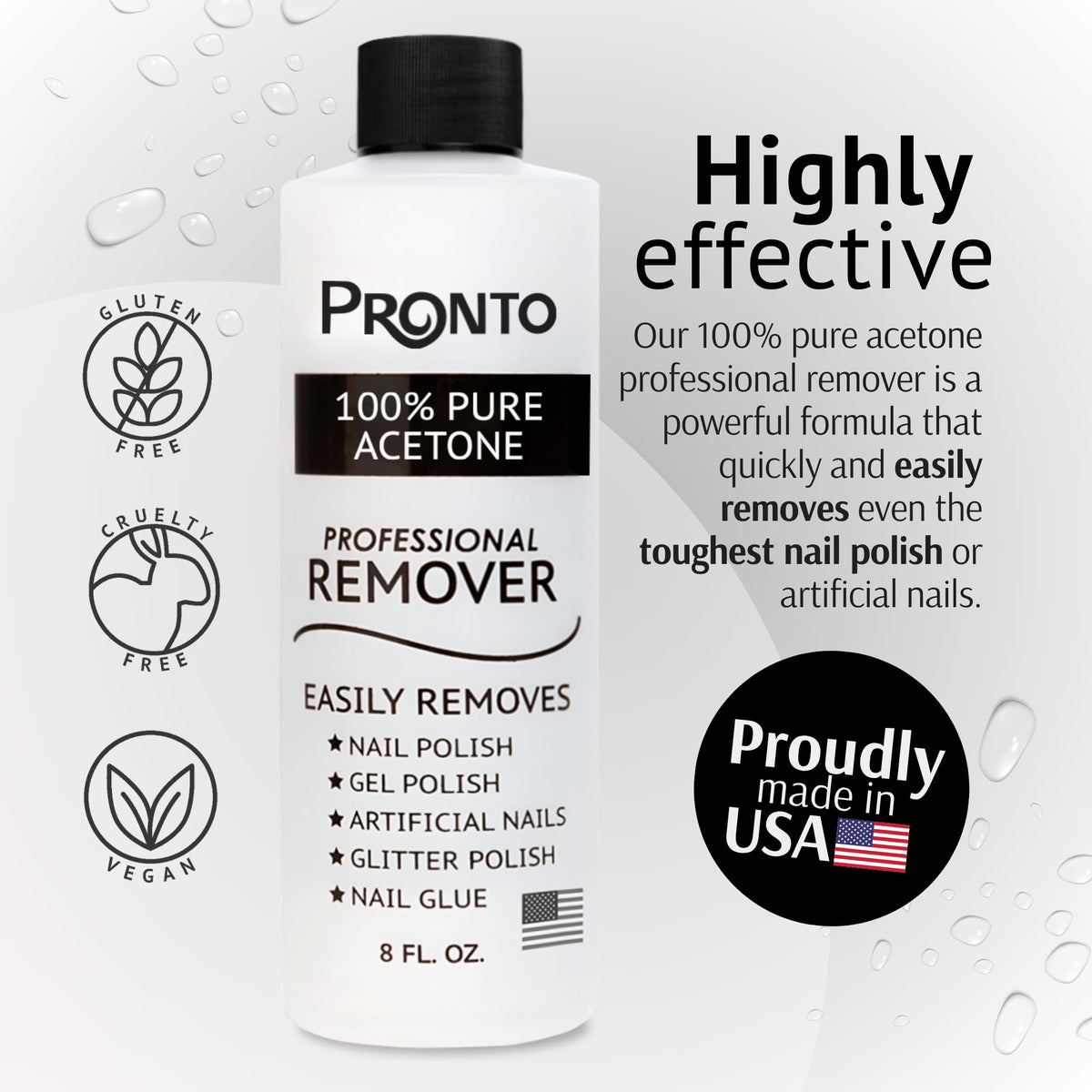 Pronto Nail Wipes being used for nail prep