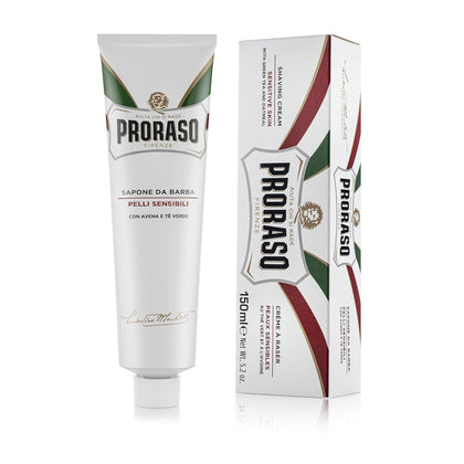 Proraso Shaving Cream Oatmeal & Green Tea 180g tube front view