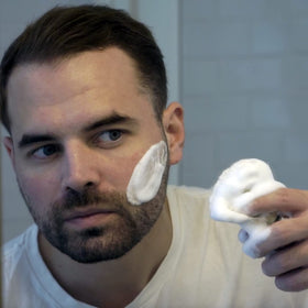 Proraso shaving cream tube with eucalyptus leaves