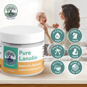 ProSeed Lanolin Balm application on dry skin