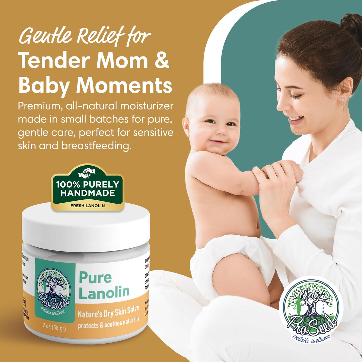 ProSeed Lanolin Balm jar showing texture