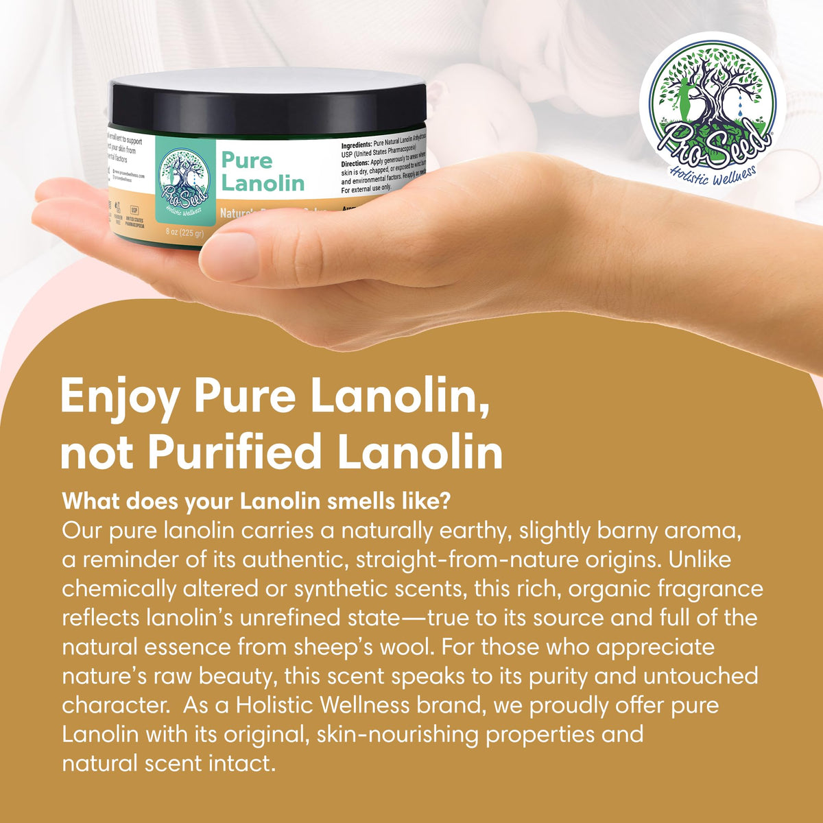ProSeed Lanolin Cream on baby skin
