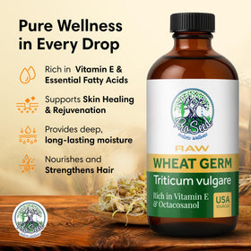 ProSeed Wheat Germ Oil 4oz back view showing ingredient details