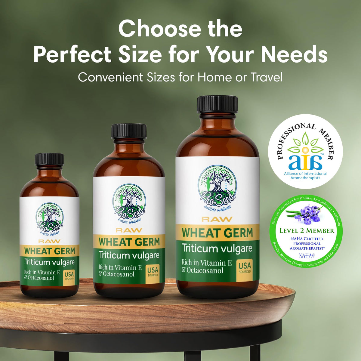 ProSeed Wheat Germ Oil 4oz in a bathroom setting