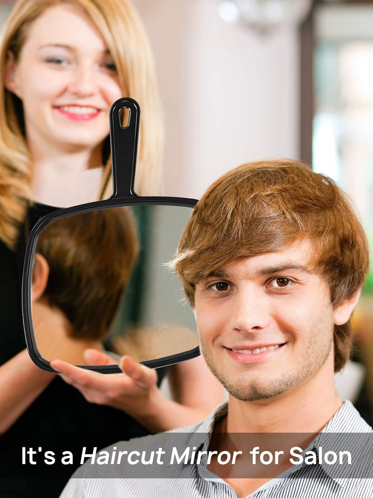 PROTECLE Hand Mirror hanging on a wall with a modern aesthetic