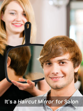 PROTECLE Hand Mirror hanging on a wall with a modern aesthetic
