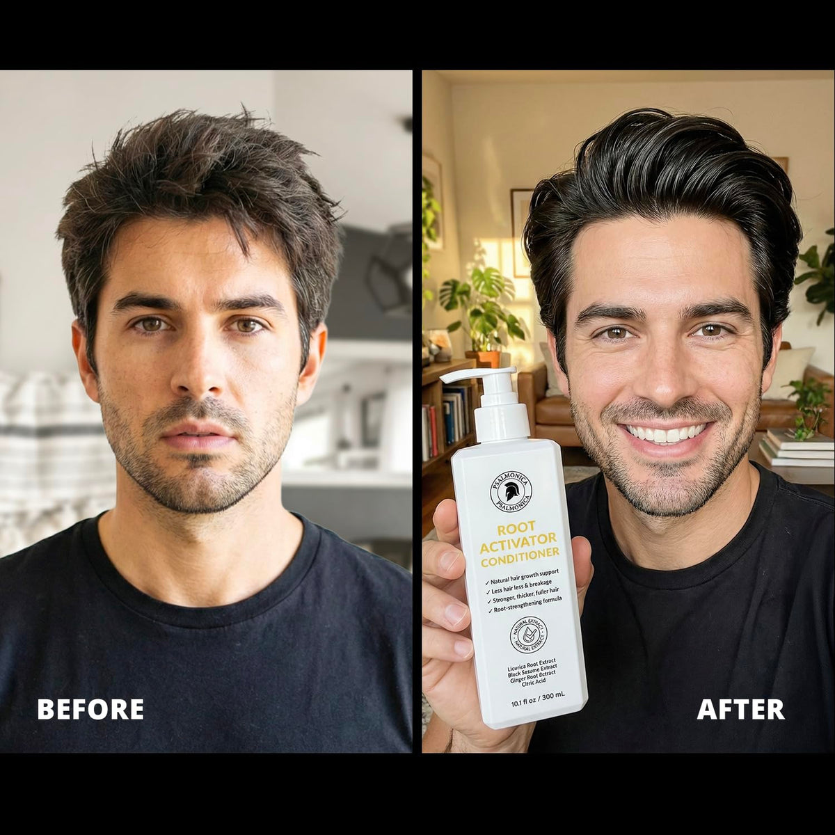 Psalmonica Root Activator Conditioner side view showing packaging