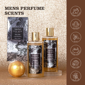 PU leather wallet included in Saint Roy men's spa gift set