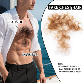 puheca Fake Chest Hair close-up of texture