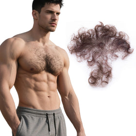puheca Fake Chest Hair front view, realistic appearance
