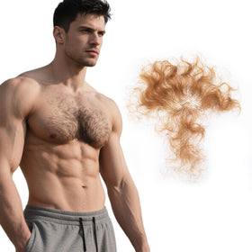 puheca Fake Chest Hair handmade front view