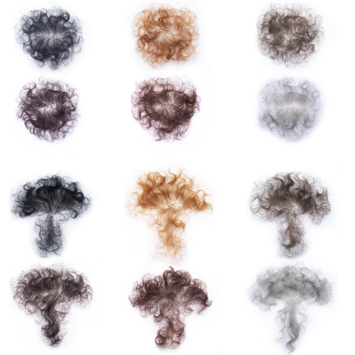 puheca Fake Chest Hair in various shapes for customization