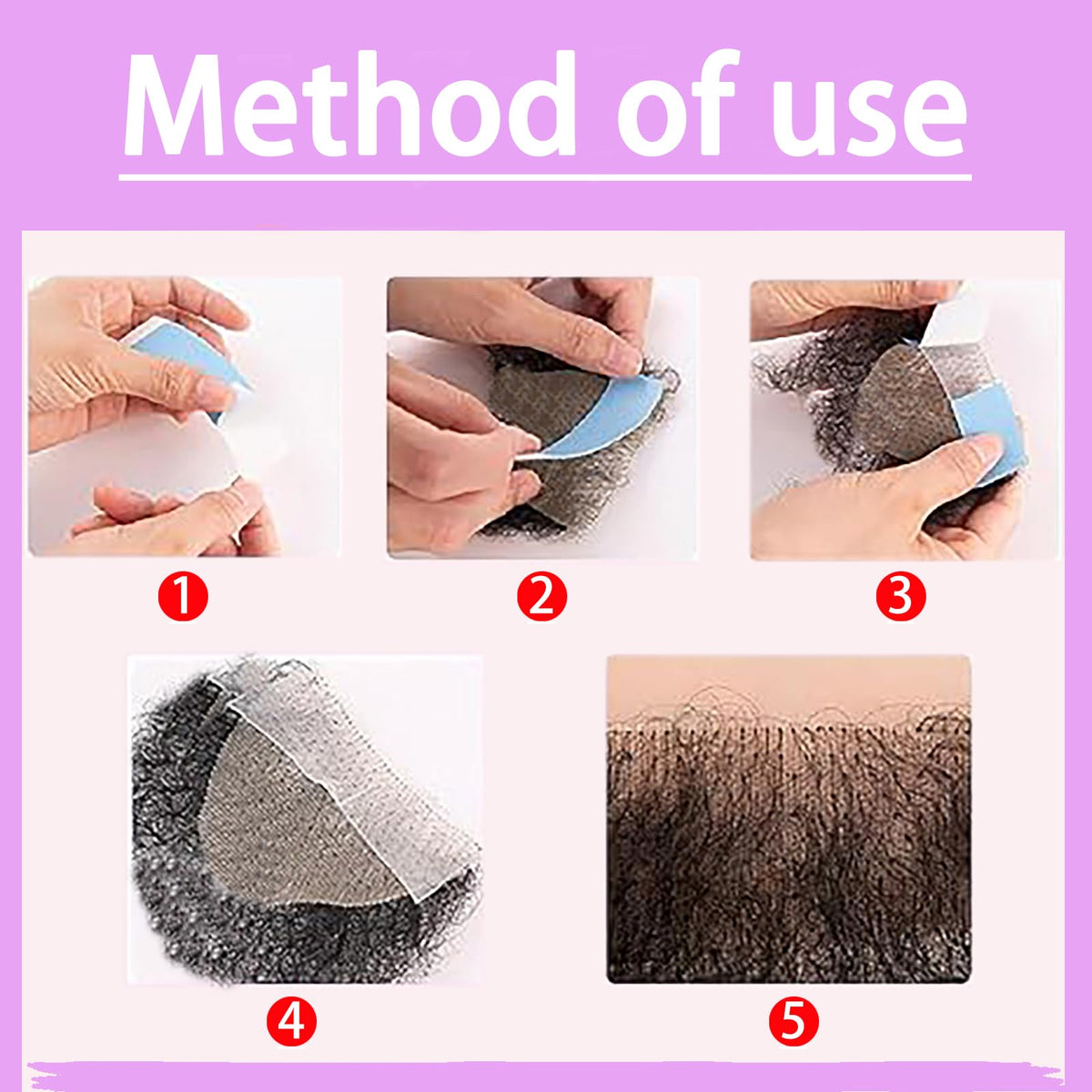 puheca Fake Private Hair used for fake beard