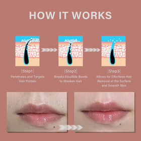 PUILOG Facial Hair Removal Cream texture close-up
