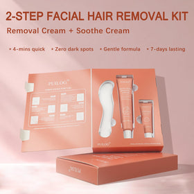 PUILOG hair removal cream application spatula close-up