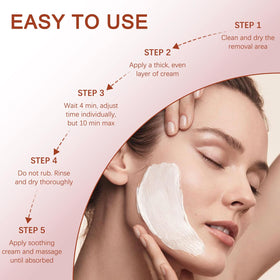 PUILOG soothing cream applied on skin after hair removal
