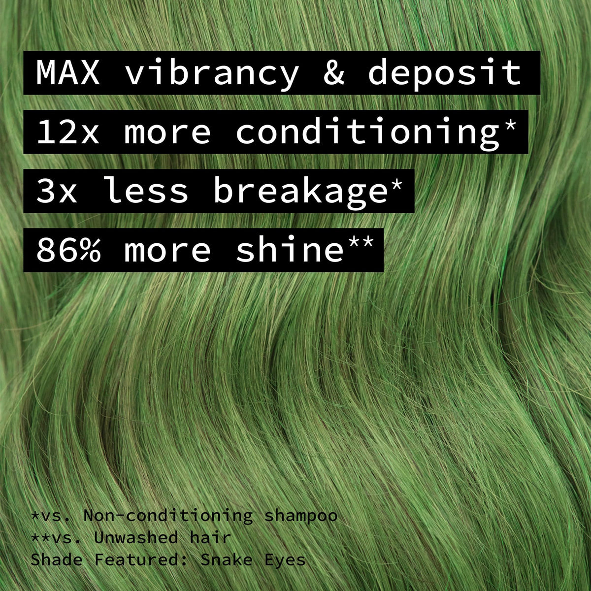 Pulp Riot Absinthe hair color application on hair