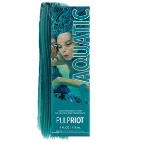 Pulp Riot Aquatic Semi Permanent Hair Color 4 oz tube front view