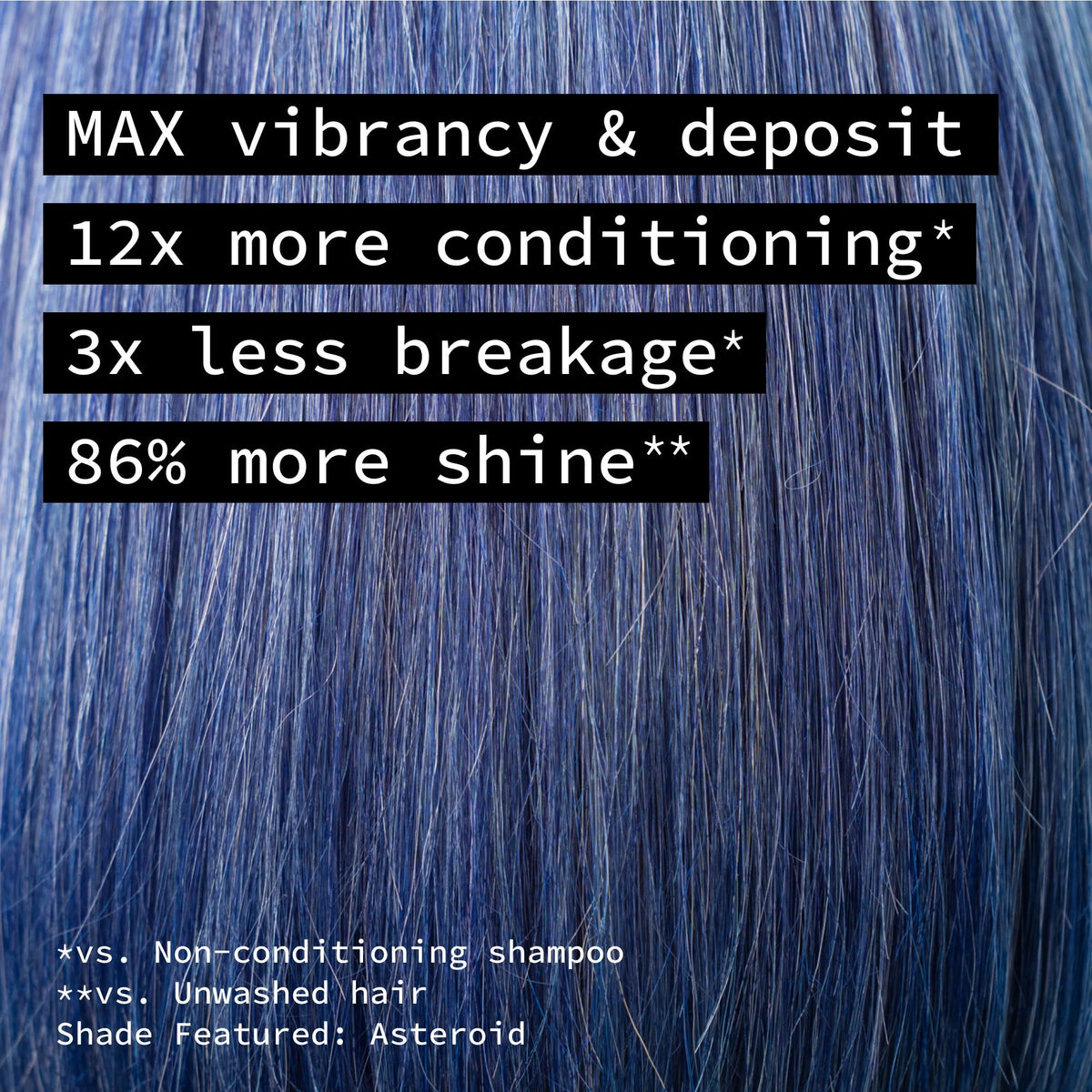 Pulp Riot Asteroid navy blue hair color swatch