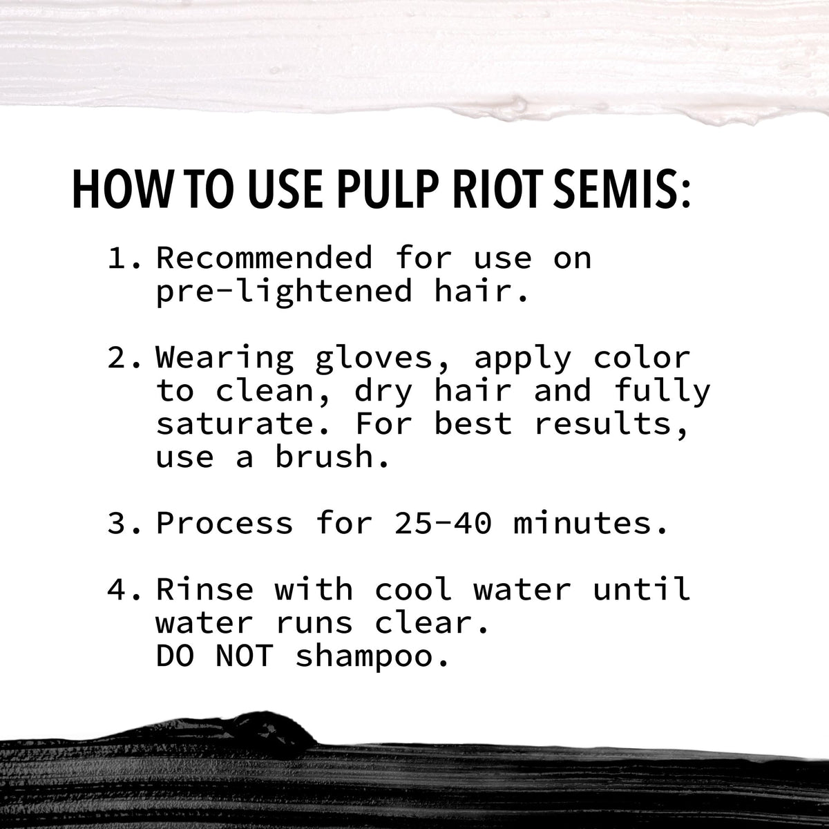 Pulp Riot Careless Semi Permanent Hair Color Warm Brown application process