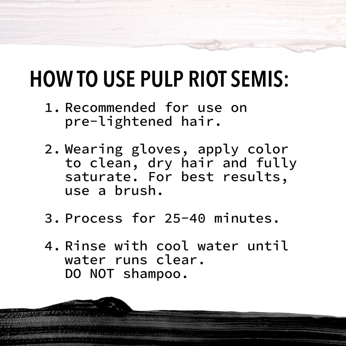 Pulp Riot Clear Semi Permanent Hair Color 4 oz texture