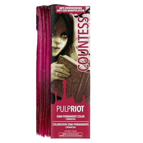 Pulp Riot Countess Semi Permanent Hair Color Crimson Red 4 oz tube front view