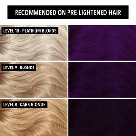 Pulp Riot Dark Matter hair colour application on hair