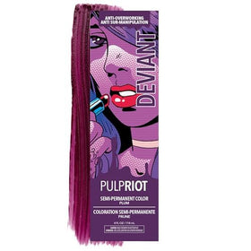 Pulp Riot Deviant Semi Permanent Hair Color Plum 4 oz tube front view