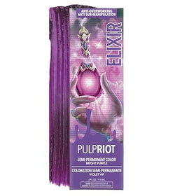 Pulp Riot Elixir Semi Permanent Hair Color Bright Purple front view