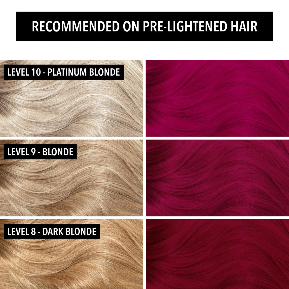Pulp Riot Exoplanet Semi Permanent Hair Color Magenta in application on hair