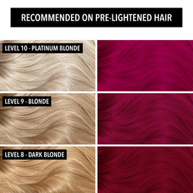 Pulp Riot Exoplanet Semi Permanent Hair Color Magenta in application on hair