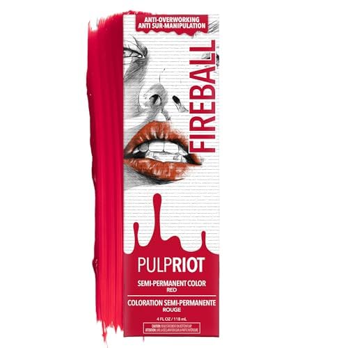 Pulp Riot Fireball Semi Permanent Hair Color 4 oz tube front view