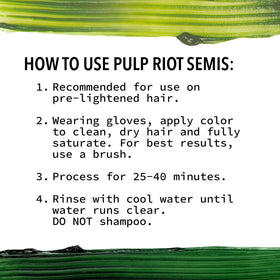 Pulp Riot Fly Trap Semi Permanent Hair Color swatch on paper