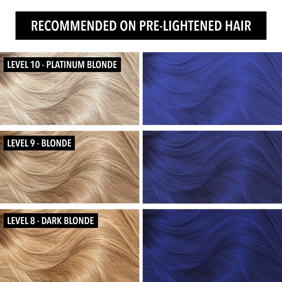 Pulp Riot Iced Skater hair color application on hair