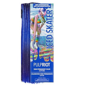 Pulp Riot Iced Skater Semi Permanent Hair Color True Blue 4 oz tube front view