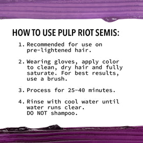 Pulp Riot Jam Violet hair color with mixing bowl