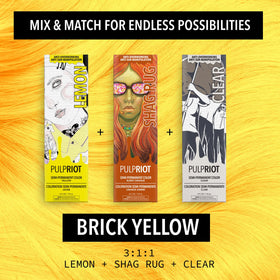 Pulp Riot Lemon Semi Permanent Hair Color texture close-up