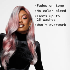 Pulp Riot Molten Metal Hair Color Rose Gold vibrant results on hair