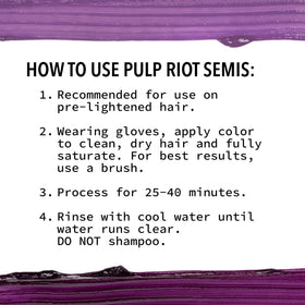 Pulp Riot Nevermore hair color in a stylish bathroom setting