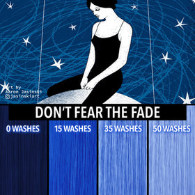 Pulp Riot Nightfall Dark Blue hair color mixed with clear for custom shade