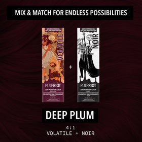 Pulp Riot Noir hair color on pre-lightened hair