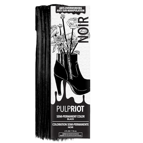 Pulp Riot Noir Semi Permanent Hair Color 4 oz tube front view