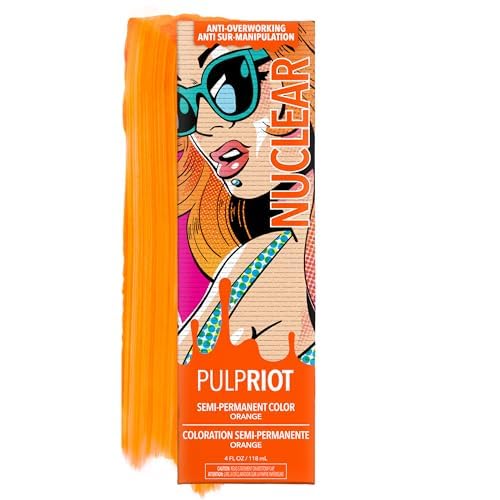 Pulp Riot Nuclear Semi Permanent Hair Color Orange 4 oz front view