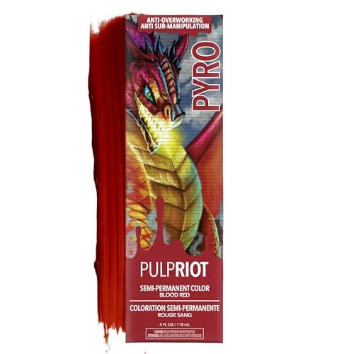 Pulp Riot Pyro Semi Permanent Hair Color Cool Red 4 oz front view