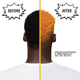 Pulp Riot Satire Semi Permanent Hair Color Sunflower Yellow application on hair