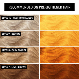 Pulp Riot Satire Semi Permanent Hair Color Sunflower Yellow mixed with clear for pastel effect