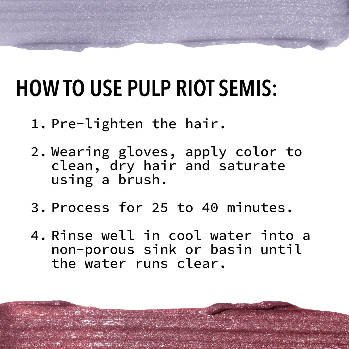 Pulp Riot Silversmith hair color before and after comparison