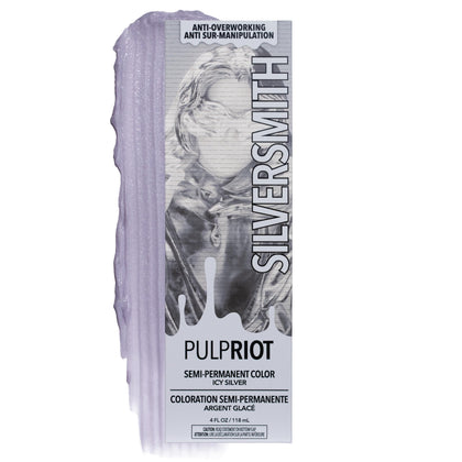 Pulp Riot Silversmith Semi Permanent Hair Color 4 oz Icy Silver front view