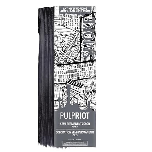 Pulp Riot Smoke Semi Permanent Hair Color Grey 4 oz tube front view